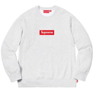 シュプリーム(Supreme)のsupreme Box Logo Crewneck Ash Grey グレー M(トレーナー/スウェット)