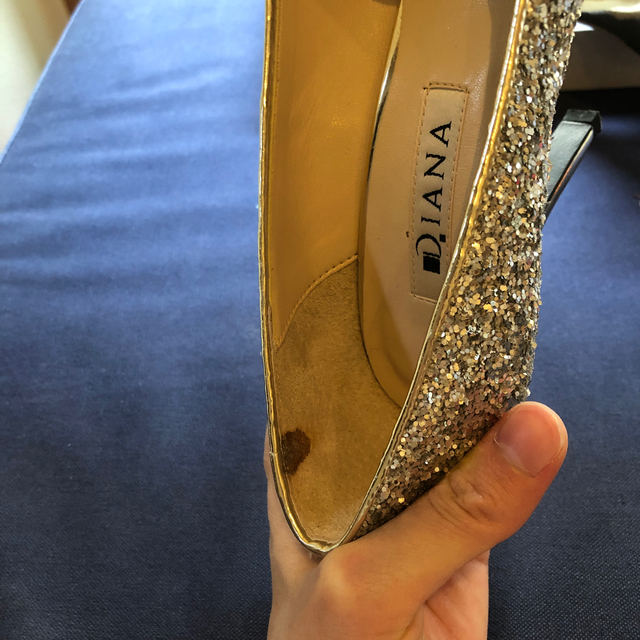 DIANA(ダイアナ)のダイアナ  ウェディングシューズ　23.5 グリッター レディースの靴/シューズ(ハイヒール/パンプス)の商品写真
