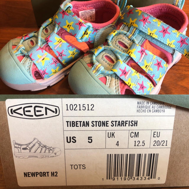 KEEN(キーン)のお値下げ5/10まで。キーン　ニューポートエイチツー　12.5 starfish キッズ/ベビー/マタニティのベビー靴/シューズ(~14cm)(サンダル)の商品写真