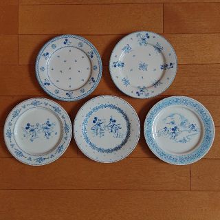 サンゴ(sango)のディズニー ケーキセット ケーキ皿  Blue Posy(食器)