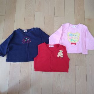 ミキハウス(mikihouse)のmikihouse ベビートップス 3枚セット 80〜85(トレーナー)