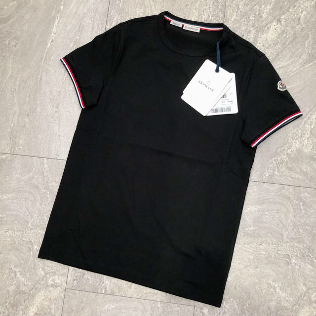 【新品未使用】MONCLER モンクレール Tシャツ ブラック 黒 sizeSトップス