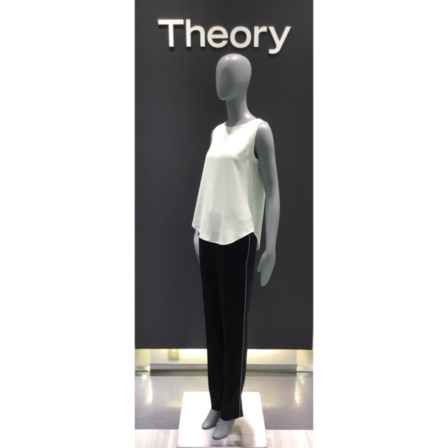 Theory 18SS ノースリーブブラウス - シャツ/ブラウス(半袖/袖なし)