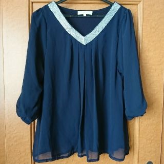 グローブ(grove)のgrove シフォンブラウス  M(シャツ/ブラウス(長袖/七分))