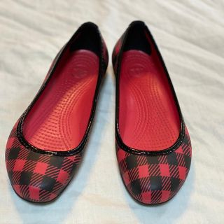 クロックス(crocs)の6 crocs チェックバレーシューズ(バレエシューズ)