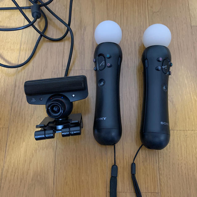 PS MOVEコントローラー2本とPS EYE カメラのセット