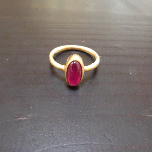 ぴよ　ミーアンドロー　18K 　ルビーリング