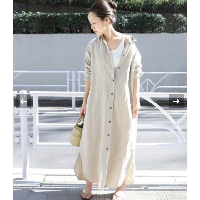 Plage(プラージュ)のPlage Linen シャツワンピース レディースのワンピース(ロングワンピース/マキシワンピース)の商品写真