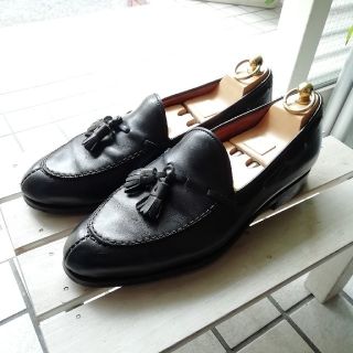 ジョンロブ(JOHN LOBB)の美品 カルミナ タッセルローファー 7(ドレス/ビジネス)