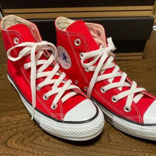 コンバース(CONVERSE)の【美品】CONVERSE ハイカット RED(スニーカー)