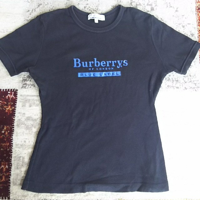 BURBERRY BLUE LABEL(バーバリーブルーレーベル)のバーバリー・ブルーレーベル半袖シャツ＊黒＊M レディースのトップス(Tシャツ(半袖/袖なし))の商品写真