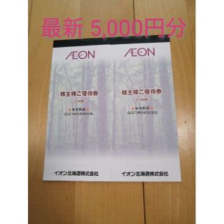 イオン北海道 株主優待券 5,000円分 (100円×50枚)(ショッピング)