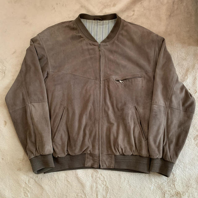 90's英国製　Suede Leather Blouson Jacket 56HenderSchemeの90