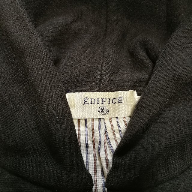 EDIFICE(エディフィス)のエディフィス　パーカー黒 メンズのトップス(パーカー)の商品写真