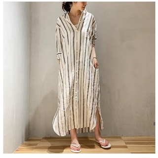 プラージュ(Plage)のLinen シャツワンピース2(ロングワンピース/マキシワンピース)