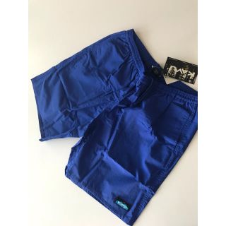 カブー(KAVU)のKAVU ショートパンツ　別注パンツ　Lサイズ　ブルー　ナノユニバース(ショートパンツ)