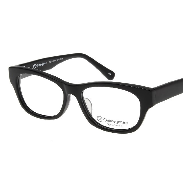 999.9(フォーナインズ)の試着のみ新品 オニメガネ OG-7703 黒 セルロイド製 メンズのファッション小物(サングラス/メガネ)の商品写真