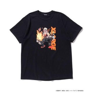 エクストララージ(XLARGE)のXLARGE 僕のヒーローアカデミア TEE 爆豪 M 黒 ヒロアカ(Tシャツ/カットソー(半袖/袖なし))