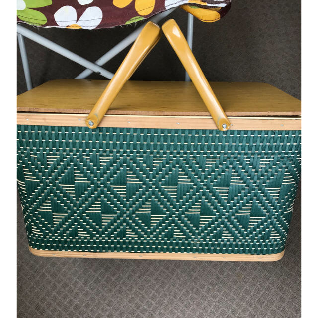 ビンテージピクニックバスケット burlington-