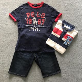 ポロラルフローレン(POLO RALPH LAUREN)のラルフローレン Tシャツ　男の子　140  H&M パンツ、ポロシャツセット(その他)