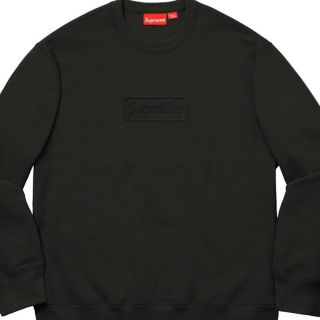 シュプリーム(Supreme)のシュプリーム　カットアウトロゴ　　　黒M(スウェット)