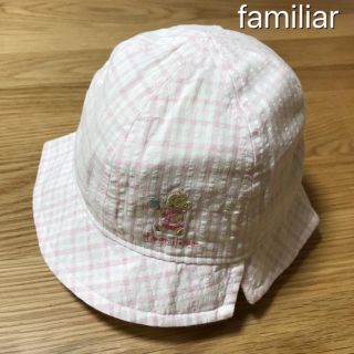 ファミリア(familiar)のコパンダ様専用 ファミリア チェック ベビー帽子 43(帽子)