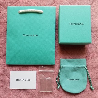 【鏡面】TIFFANY&Co. オープンハートネックレス　箱　巾着袋　ショップ袋