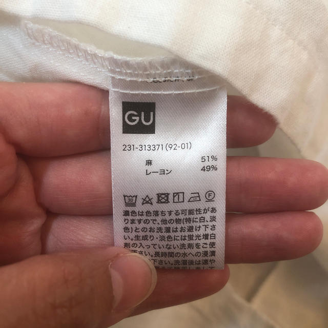 GU(ジーユー)のGU リネンシャツ レディースのトップス(シャツ/ブラウス(半袖/袖なし))の商品写真