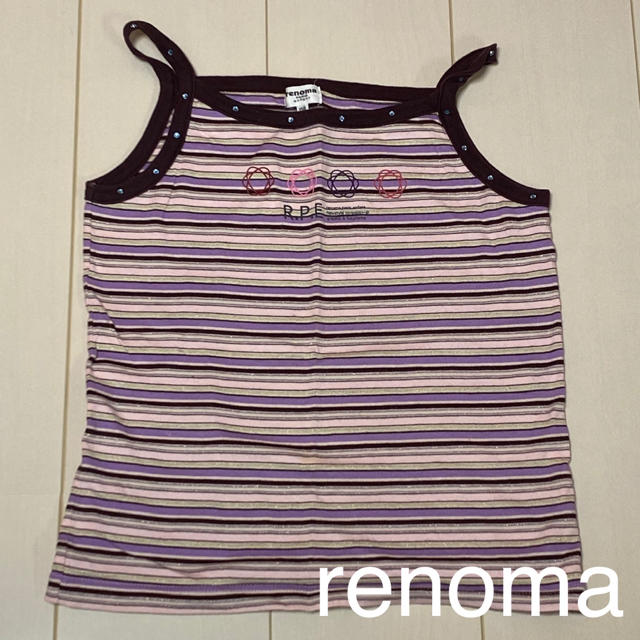 RENOMA(レノマ)のrenoma 綿100% タンクトップ 子供服 キッズ服 150cm キッズ/ベビー/マタニティのキッズ服女の子用(90cm~)(Tシャツ/カットソー)の商品写真