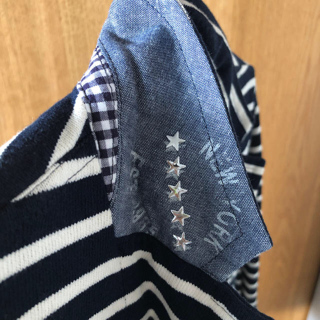 TOMMY HILFIGER(トミーヒルフィガー)の【momosuke様専用】2点トミーヒルフィガー　ボーダーサマージャケット【S】 レディースのジャケット/アウター(テーラードジャケット)の商品写真