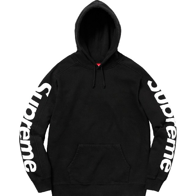 専用！　18SS Supreme Side line Hooded　Black17aw