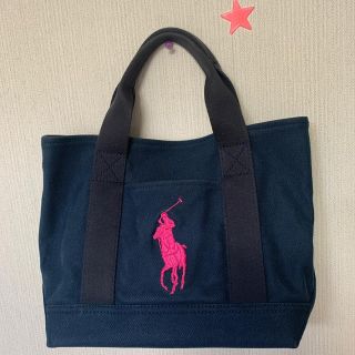 ラルフローレン(Ralph Lauren)のピンクポニー　キャンバスミニトート(トートバッグ)