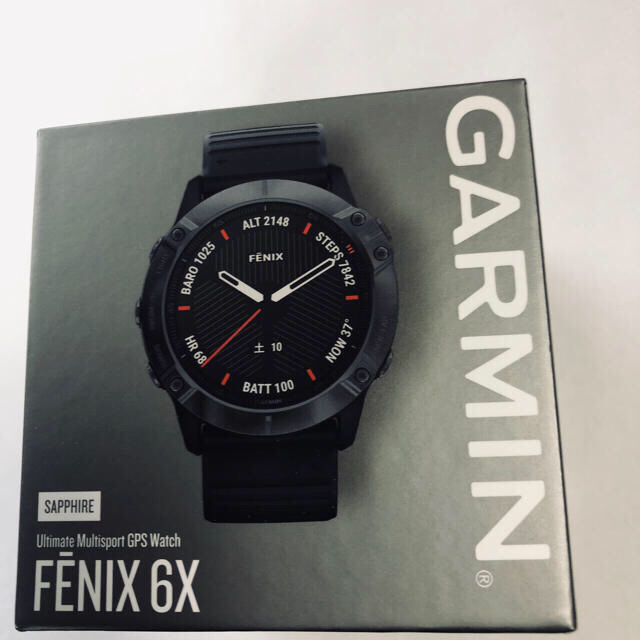 GARMIN(ガーミン)のGarmin fenix 6X Sapphire Black DLC スポーツ/アウトドアのトレーニング/エクササイズ(トレーニング用品)の商品写真