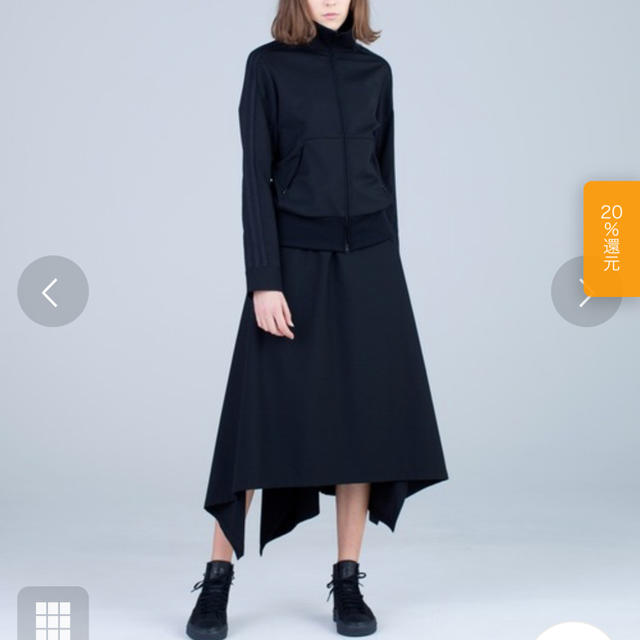 Y-3(ワイスリー)のY-3  W CRFT 3 STP SKIRT  レディースのスカート(ひざ丈スカート)の商品写真