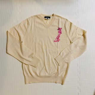 コムデギャルソンオムプリュス(COMME des GARCONS HOMME PLUS)の【美品】オムプリュス ピンクパンサーコラボセーター(ニット/セーター)