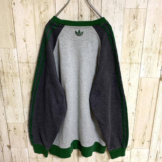 adidas(アディダス)の【専用】アディダス☆トレフォイルロゴ刺繍 プルオーバー スウェット メンズのトップス(スウェット)の商品写真