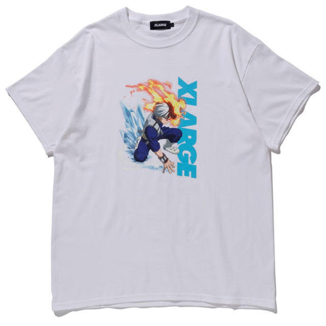 XLARGE(エクストララージ)のXLRAGE 僕のヒーローアカデミア TODOROKI 轟 ホワイトM    メンズのトップス(Tシャツ/カットソー(半袖/袖なし))の商品写真