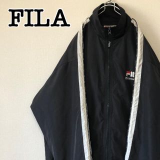 フィラ(FILA)のFILA フィラ ナイロンジャケット トラックジャケット ジャージ 刺繍ロゴ(ナイロンジャケット)