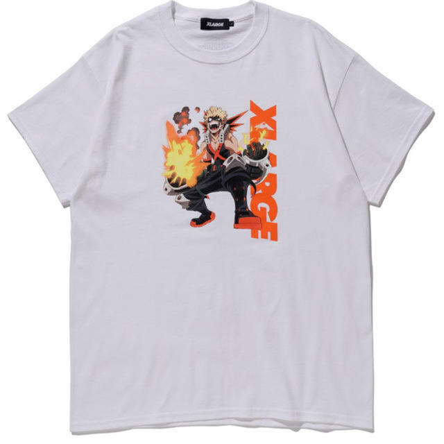 XLARGE(エクストララージ)のXLRAGE 僕のヒーローアカデミア BAKUGOU 爆轟 ホワイトM   メンズのトップス(Tシャツ/カットソー(半袖/袖なし))の商品写真