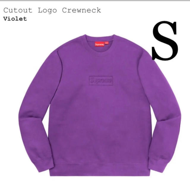 supreme シュプリーム cutout logo Crewneck Sサイズ 【数量限定 ...