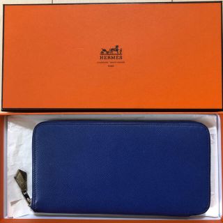 エルメス(Hermes)の中古美品 エルメス アザップシルクイン  財布 ブルー系(長財布)