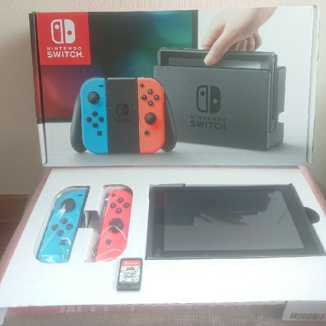 ニンテンドースイッチ 本体 ネオン ブルー 旧型 マリオパーティ セット