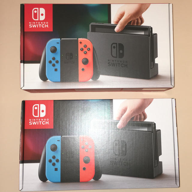 2台 Nintendo Switch ニンテンドースイッチ 本体 ネオンカラー