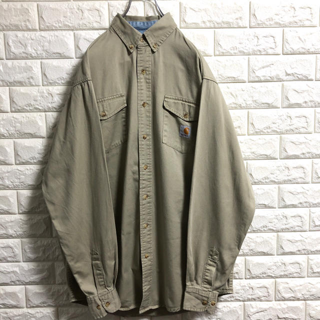 carhartt(カーハート)の＊カーハート＊長袖シャツ＊ワークシャツ＊XLサイズ相当＊ メンズのトップス(シャツ)の商品写真