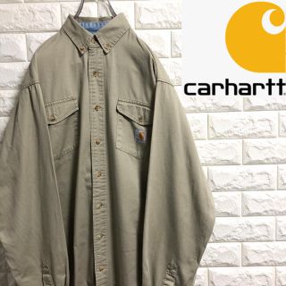 カーハート(carhartt)の＊カーハート＊長袖シャツ＊ワークシャツ＊XLサイズ相当＊(シャツ)