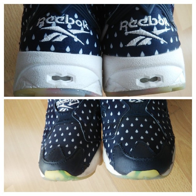 Reebok(リーボック)のReebok INSTA PUMP FURY  ネイビー　ドット　水玉 レディースの靴/シューズ(スニーカー)の商品写真