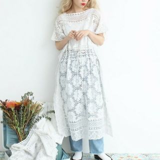 ドットアンドストライプスチャイルドウーマン(Dot&Stripes CHILDWOMAN)のCHILD WOMAN レースワンピース(ロングワンピース/マキシワンピース)