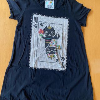 ネコ柄AラインTシャツ(Tシャツ(半袖/袖なし))