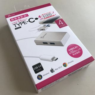 4ポート USBハブ　MacBook対応　j5 create JCH343(PC周辺機器)