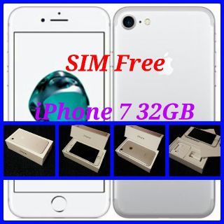 訳あり【SIMフリー/新品未使用】iPhone7 32GB/シルバー/判定○